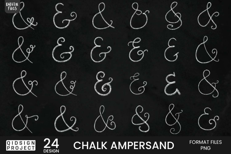 chalk-ampersand-24-variations