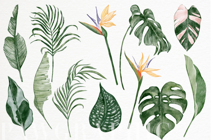 tropical-flowers-leaves-tile-pattern-exotic