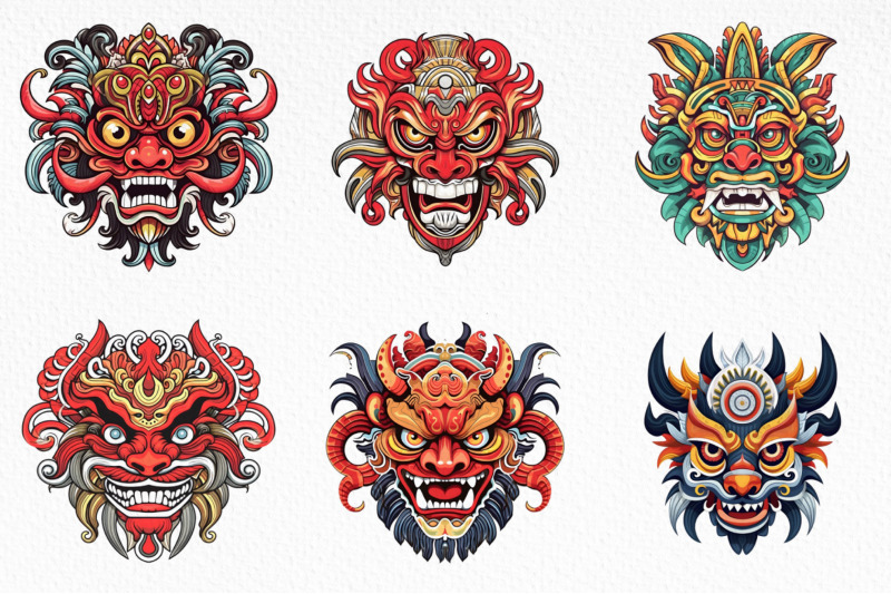 ritual-mask-100-traditional-asian-masks-bali-thailand-china