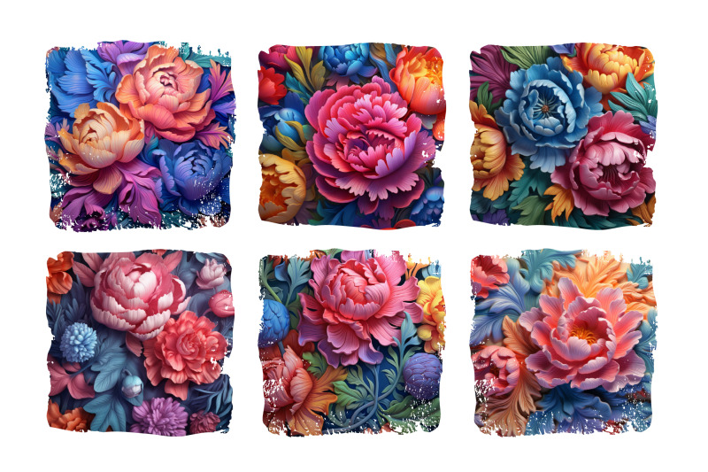 3d-rainbow-flowers-background-bundle-3d-sublimation-designs