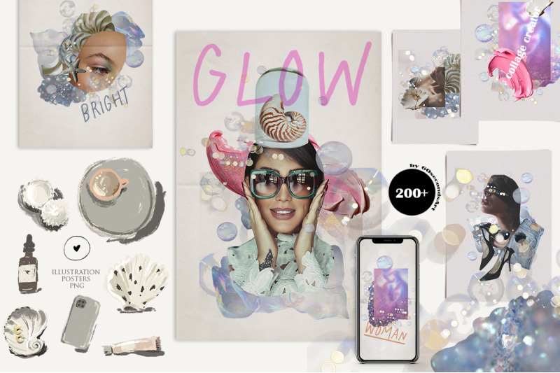woman-glow-collage-creator-cuts-out