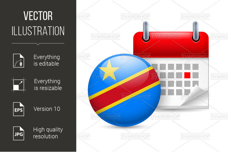 icon-of-national-day-in-democratic-republic-of-the-congo