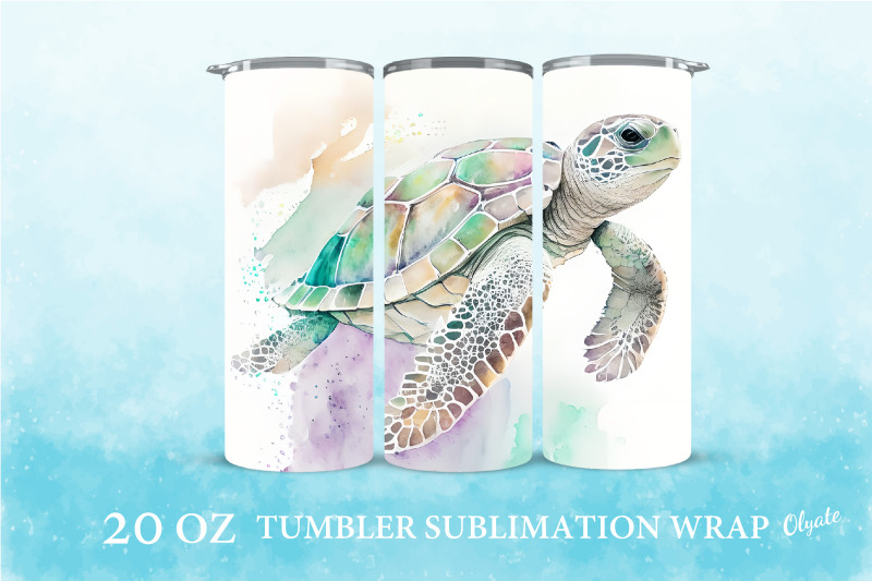 turtle-sublimation-png-turtle-tumbler-wrap