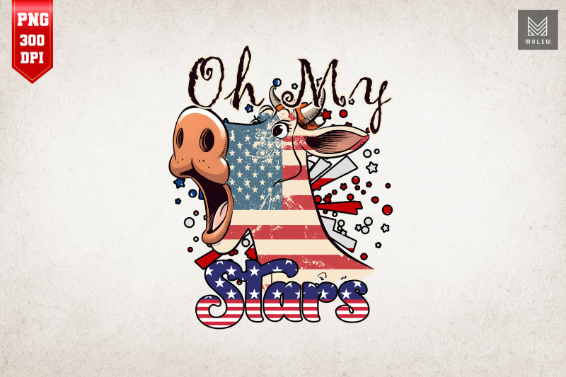 oh-my-stars-funny-cow-4th-of-july