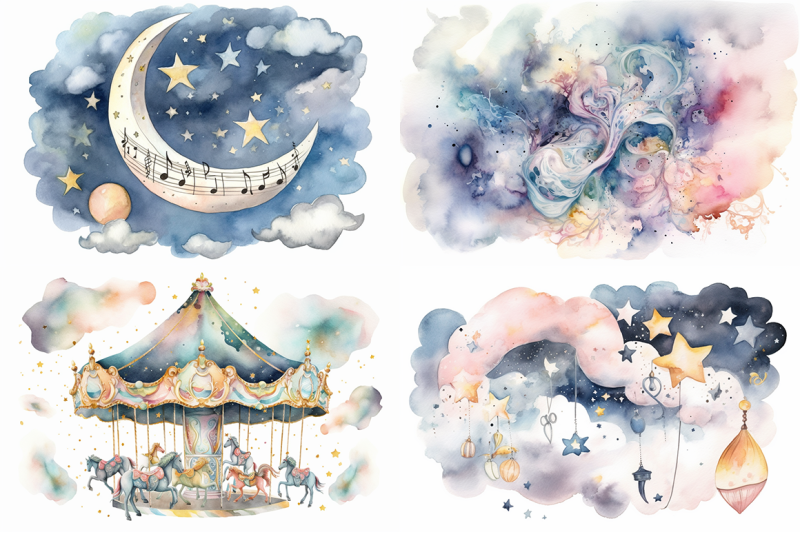 sweet-dreams-watercolor-collection