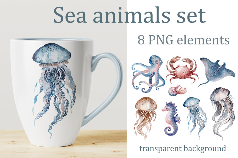 watercolor-set-sea-animals-8-png-elements