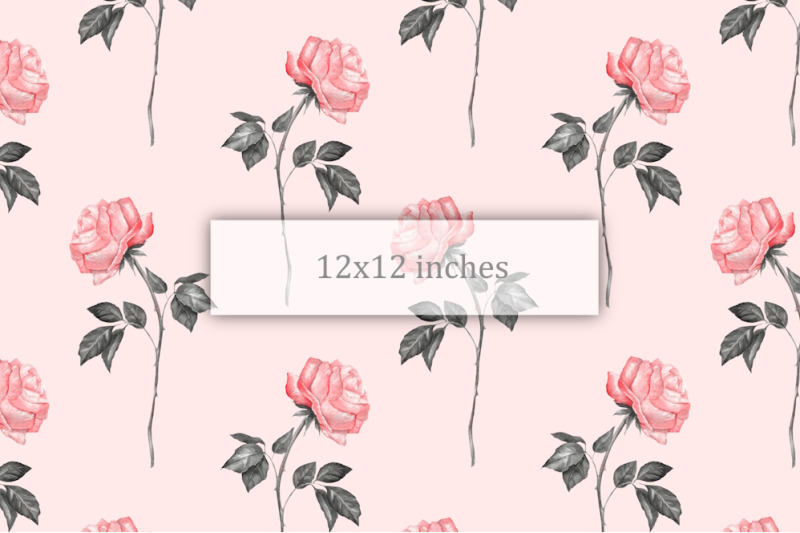 seamless-patterns-of-watercolor-roses