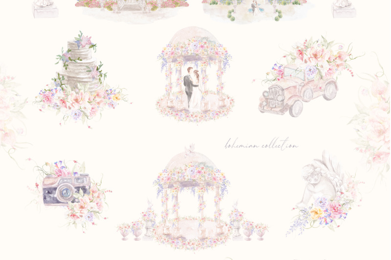 wedding-bohemian-watercolor-cliparts