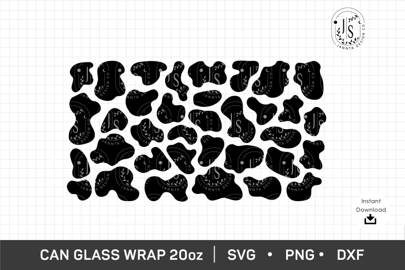 cow-print-svg-20oz-animal-skins-svg-can-glass-wrap-svg