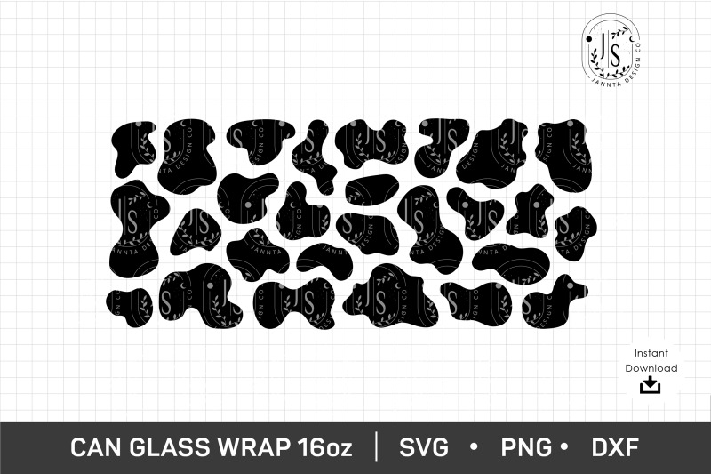 cow-print-svg-16oz-animal-skins-svg-can-glass-wrap-svg