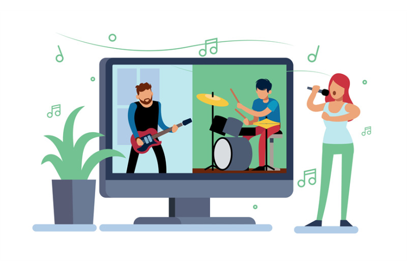 online-home-concert-people-play-on-self-isolation-musical-group-on-c