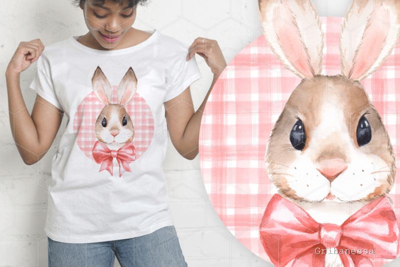 bunny-with-bows-watercolor-png-sublimation