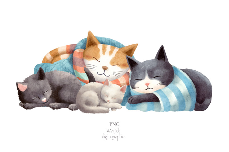 whimsical-sleeping-cats