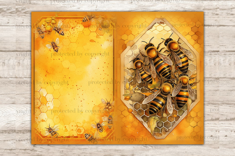 honey-bee-junk-journal-pages-woman-journal-printable