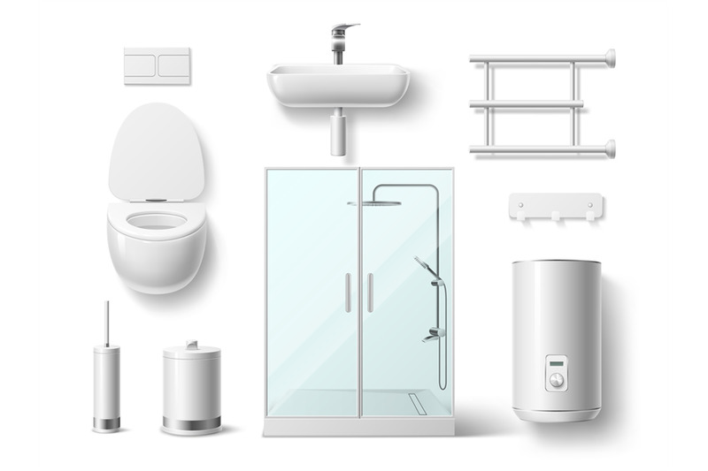 realistic-bathroom-elements-3d-plumbing-objects-white-porcelain-sink