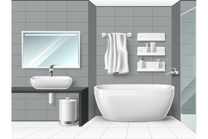 realistic-bathroom-interior-3d-minimal-wet-room-design-ceramic-tiles