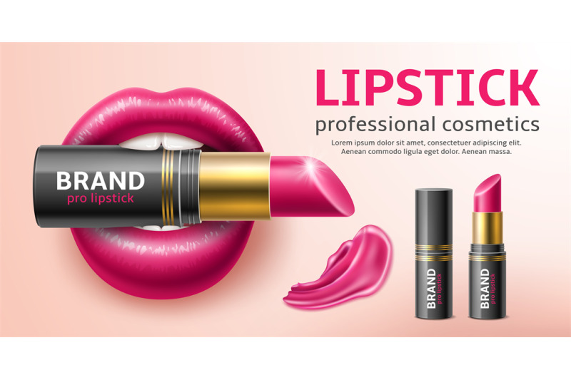 realistic-lipstick-with-lips-poster-sexy-womens-lips-hold-an-open-lip