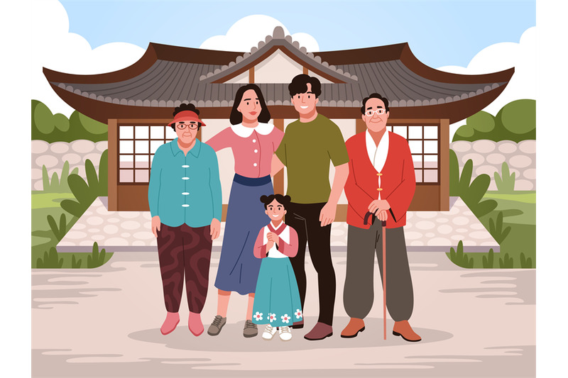 tradition-family-happy-chinese-people-relatives-standing-parents-wi