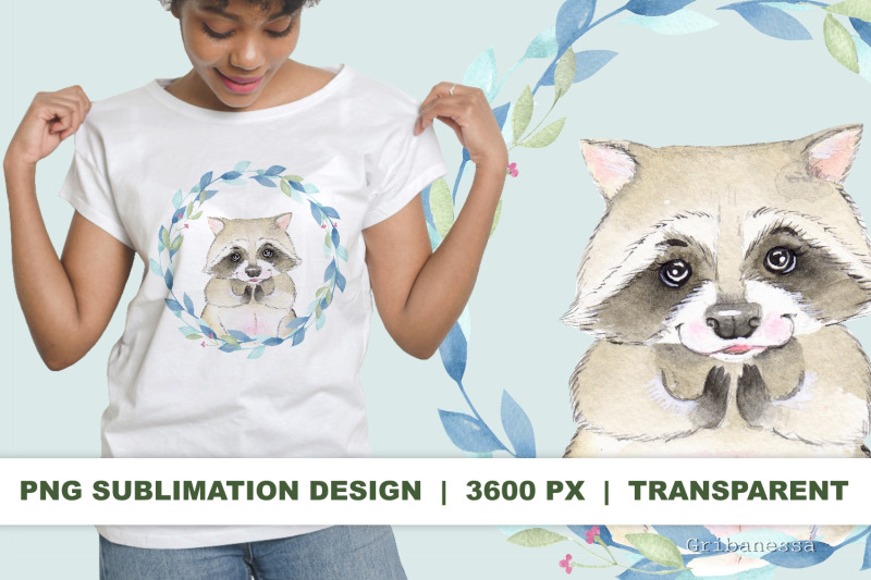 watercolor-raccoon-cute-png-sublimation-design