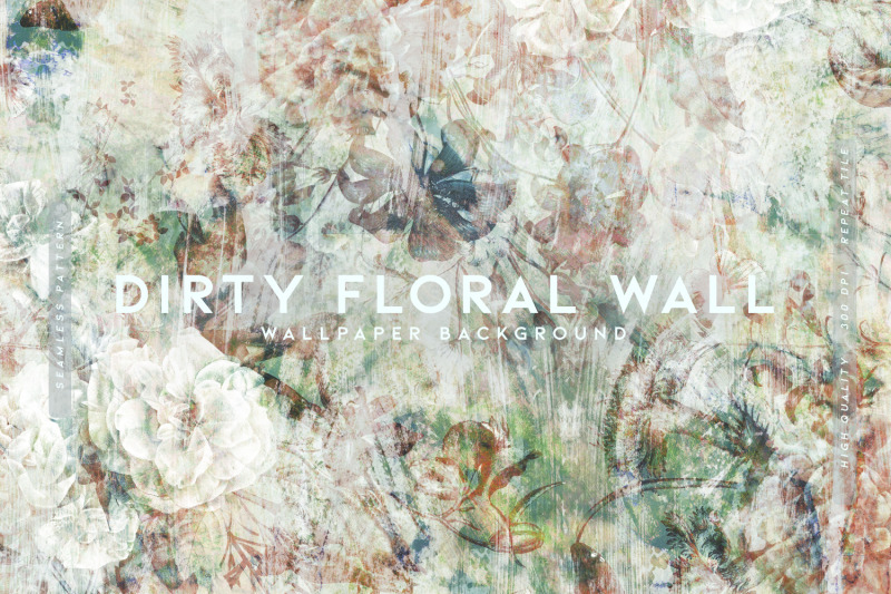 dirty-floral-wall