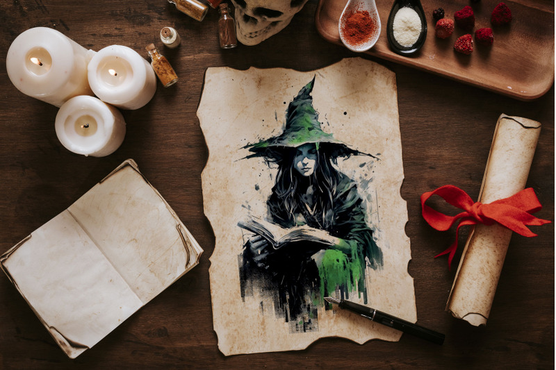 watercolor-witches-portraits-illustrations-clip-art-nbsp