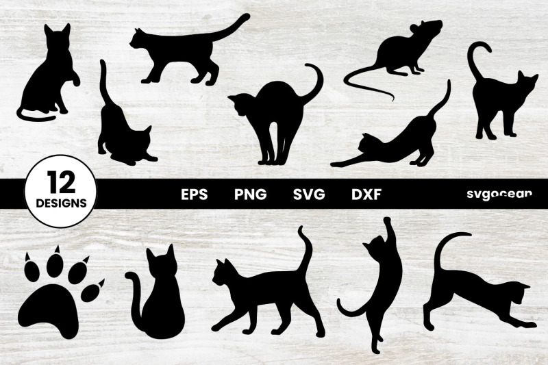 cat-svg-bundle-clipart-silhouette-cut-files