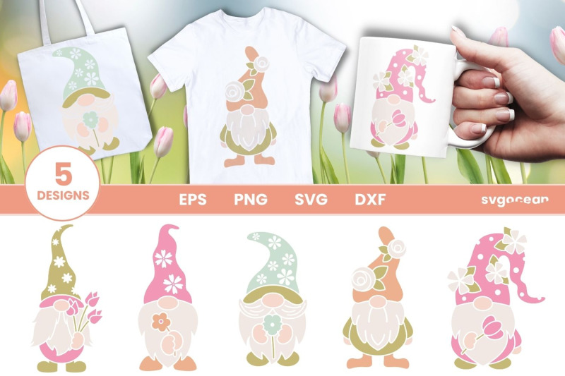 flowers-gnome-svg-bundle-clipart-silhouette-cut-files