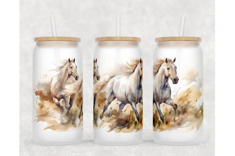 horses-libbey-glass-can-wraps-16oz-glass-can-sublimation-designs-png