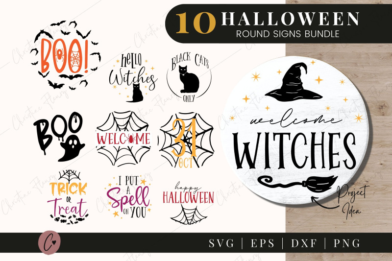 halloween-round-sign-svg-bundle