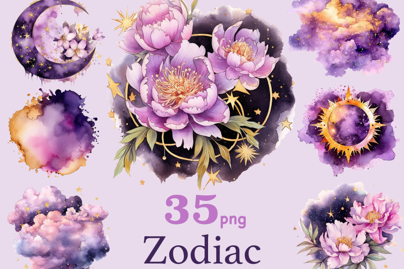 watercolor-zodiac-clipart-horoscope-art