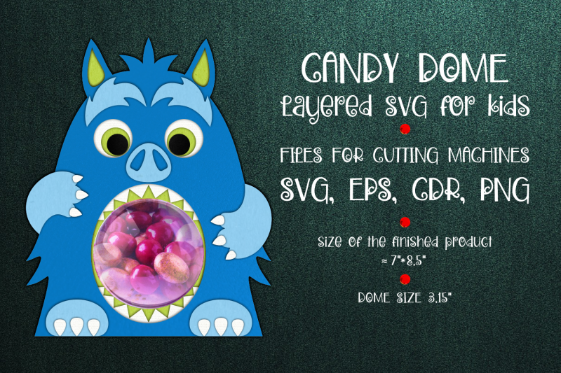 monster-candy-dome-paper-craft-template