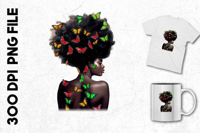 black-girl-juneteenth-butterflies