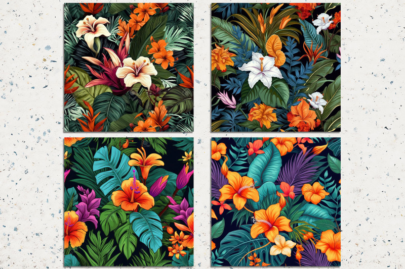 exotic-plants-pattern-pack