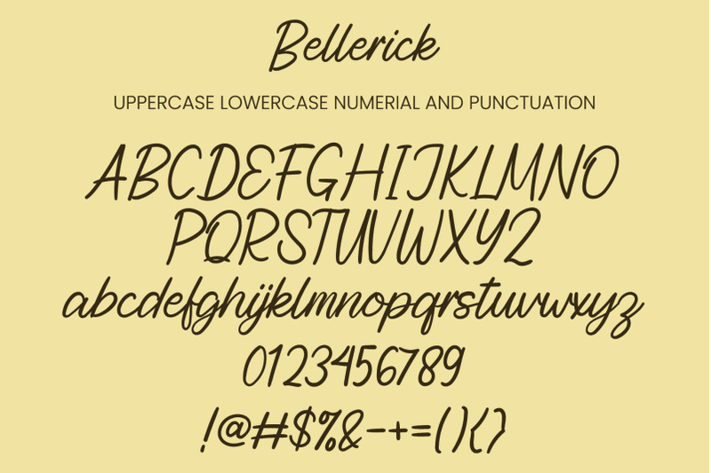 bellerick-font