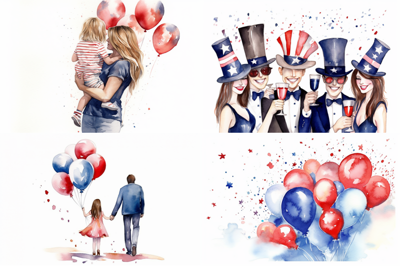 4th-of-july-balloons-and-hats-collection