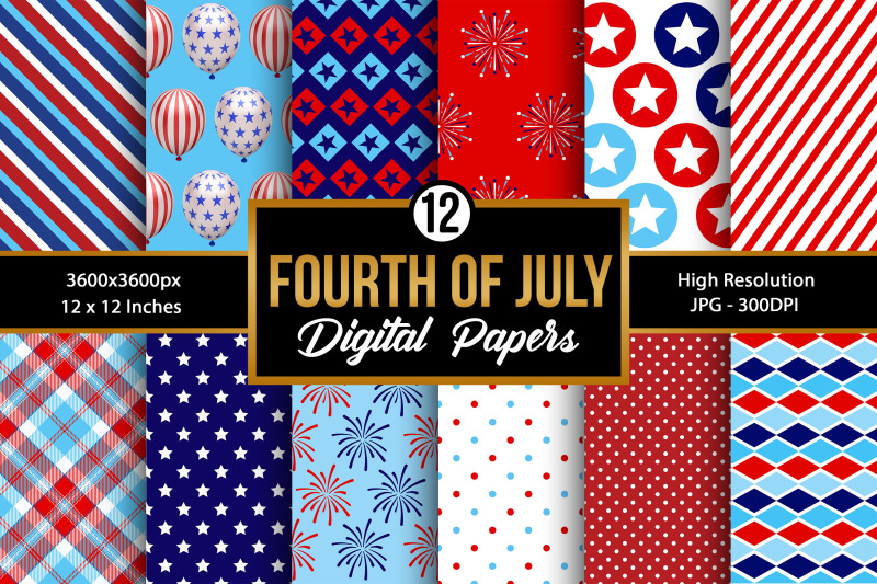 happy-fourth-of-july-digital-papers