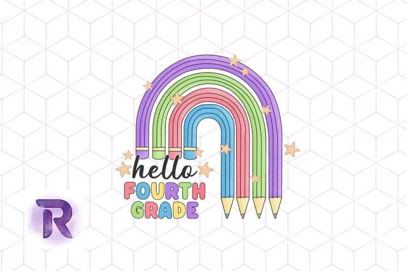 hello-4th-grade-pencil-rainbow