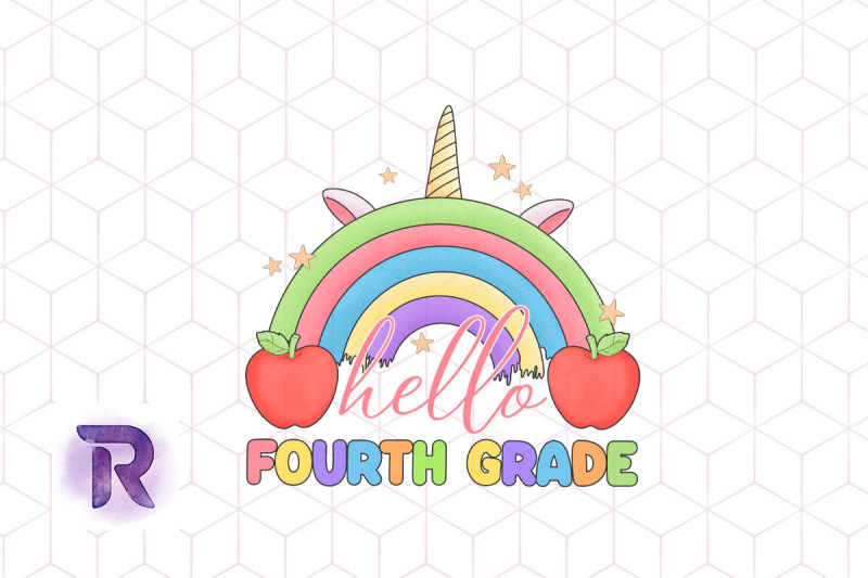 hello-4th-grade-unicorn-rainbow