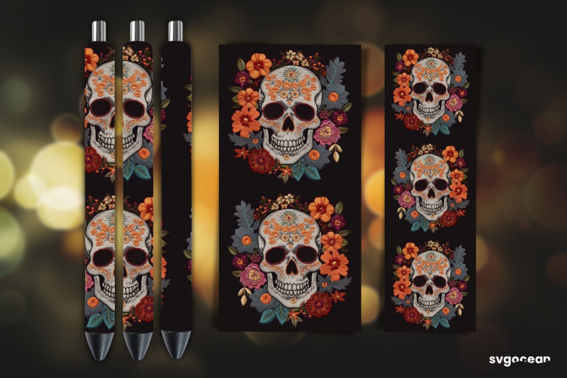 embroidery-skull-pen-wraps-sublimation