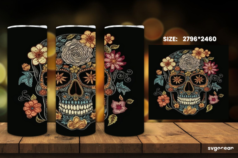 embroidery-skull-tumbler-wrap-20-oz-sublimation