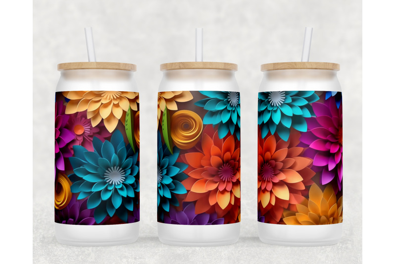 3d-flowers-libbey-glass-can-wraps-16oz-glass-can-sublimation-designs