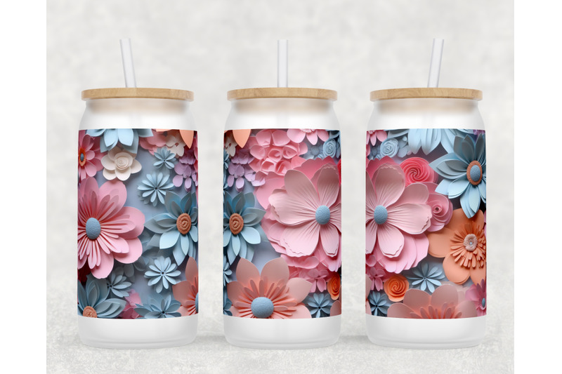 3d-flowers-libbey-glass-can-wraps-16oz-glass-can-sublimation-designs