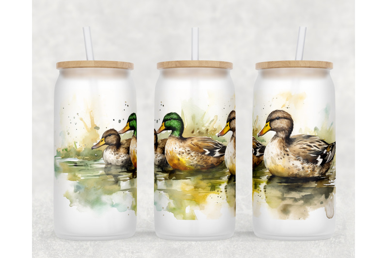 ducks-libbey-glass-can-wraps-16oz-glass-can-sublimation-designs-png