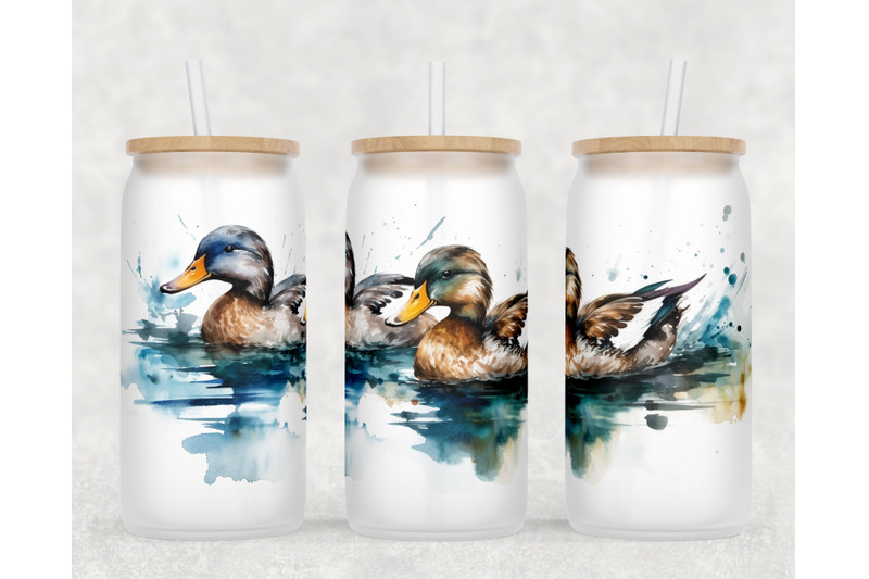 ducks-libbey-glass-can-wraps-16oz-glass-can-sublimation-designs-png