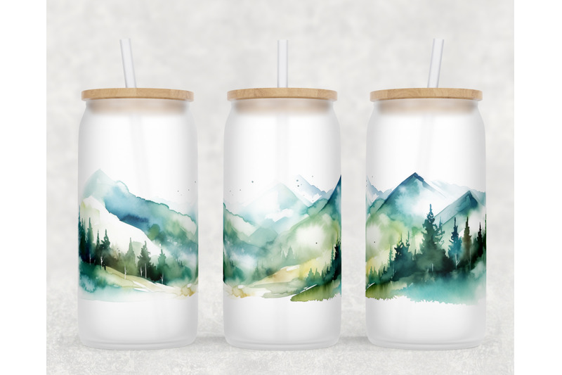 mountains-libbey-glass-can-wraps-16oz-glass-can-sublimation-designs