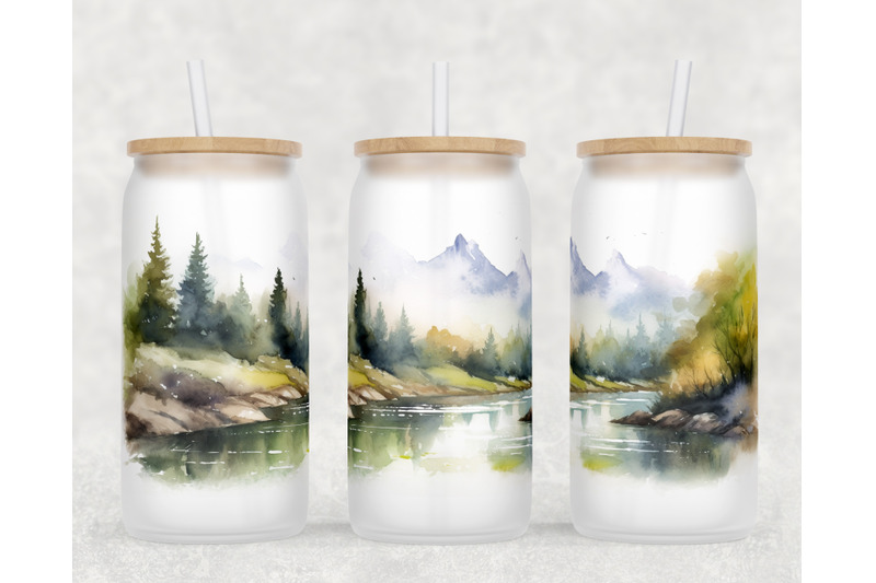 mountains-libbey-glass-can-wraps-16oz-glass-can-sublimation-designs