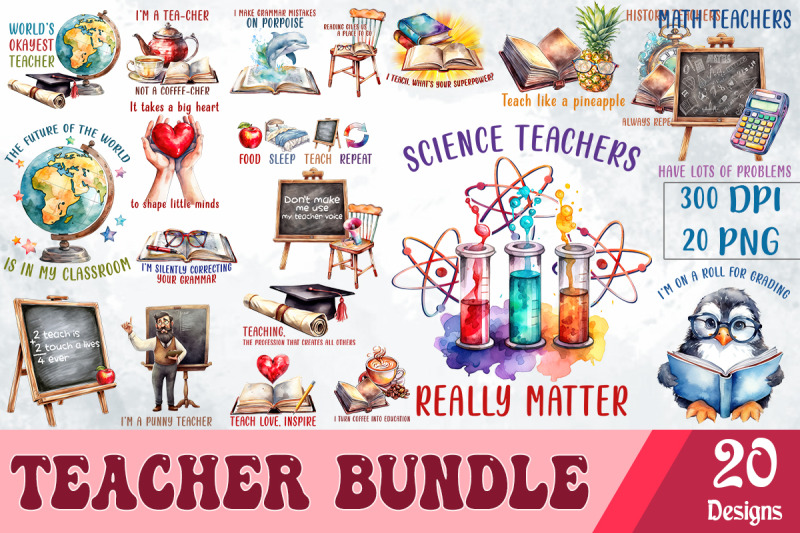 teacher-sublimation-bundle