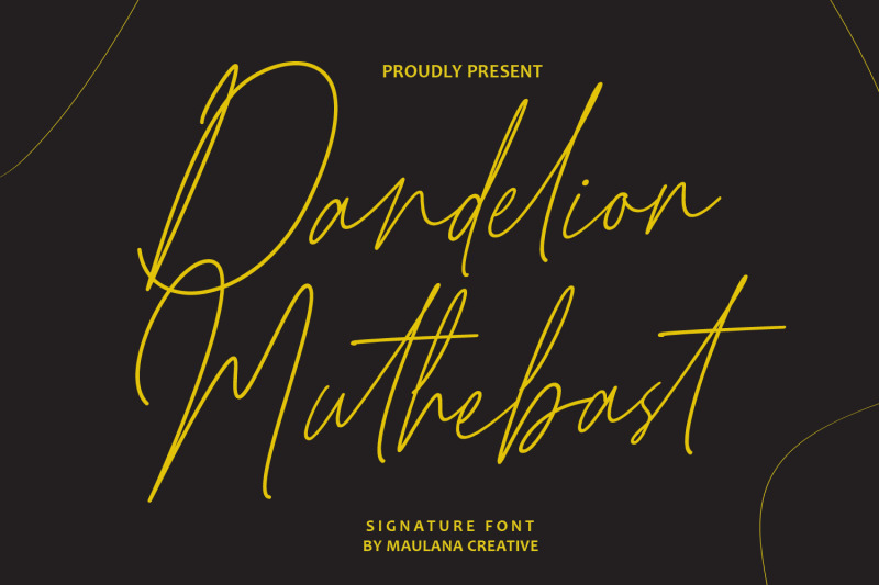 dandelion-muthebast-signature-script-font