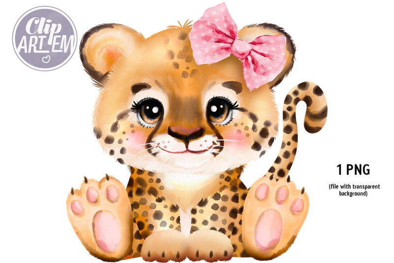 cute-baby-girl-cheetah-leopard-with-pink-bow-png-image-digital-print