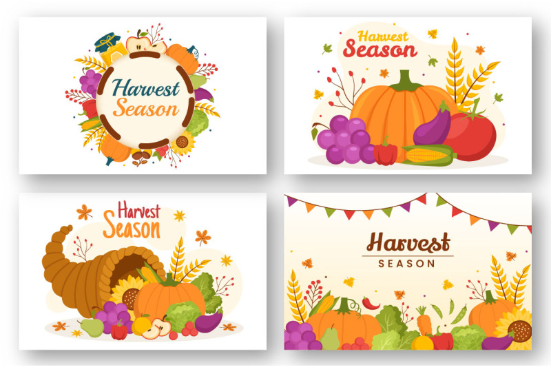 15-harvest-season-vector-illustration